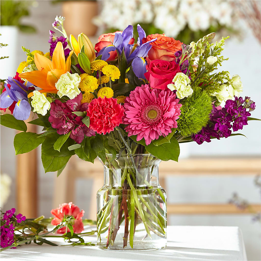Bold & Bright – A Florist Original – Herbert E Berg Florist Inc, Worcester MA