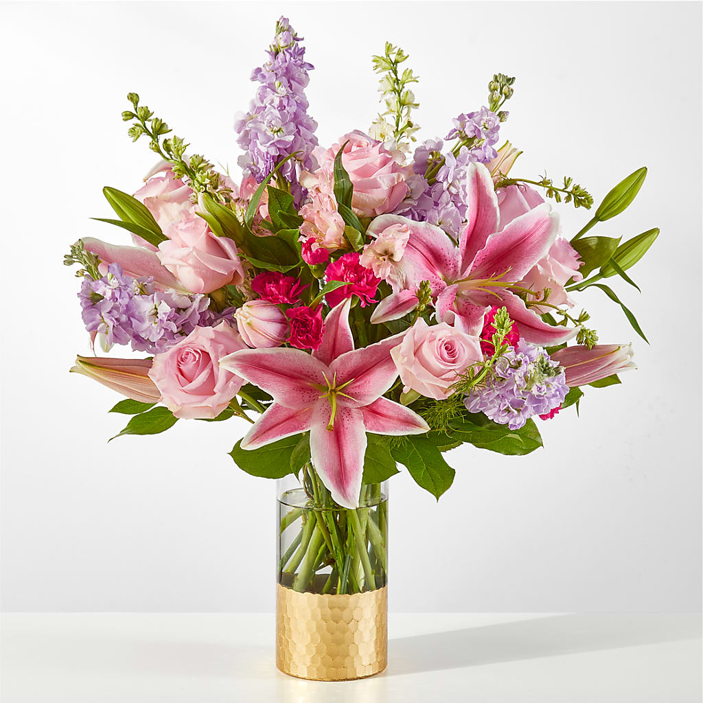 Mauvelous Bouquet – Herbert E Berg Florist Inc, Worcester MA