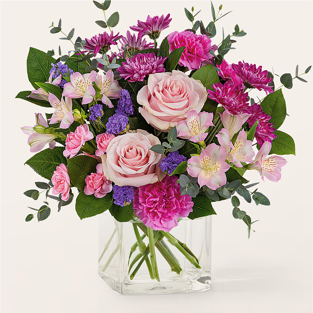 Rosy Radiance Bouquet – Herbert E Berg Florist Inc, Worcester MA