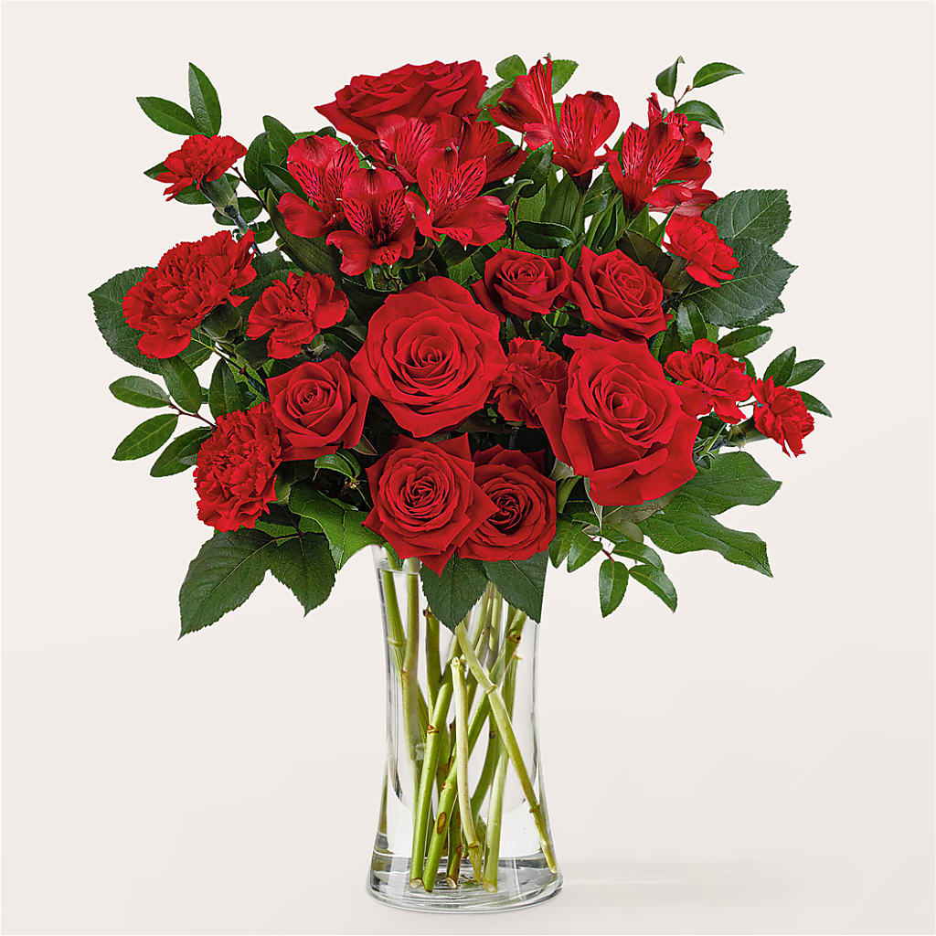 Brilliant Ruby Bouquet – Herbert E Berg Florist Inc, Worcester MA