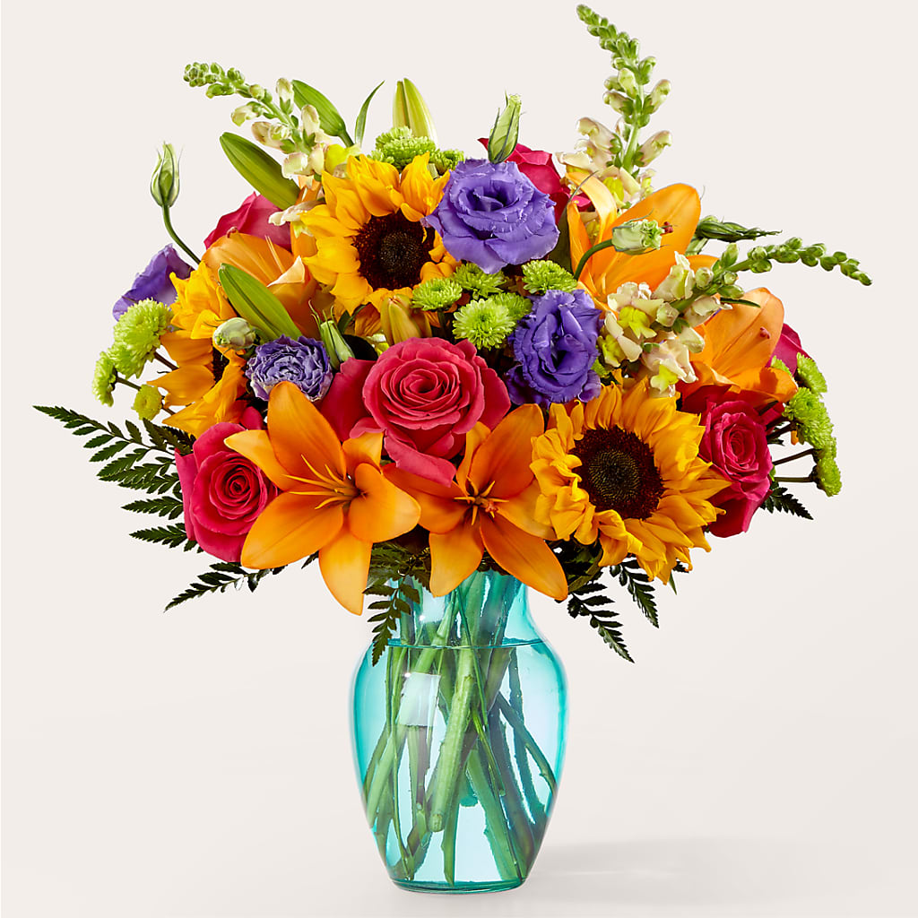Double Rainbow Bouquet – Herbert E Berg Florist Inc, Worcester MA