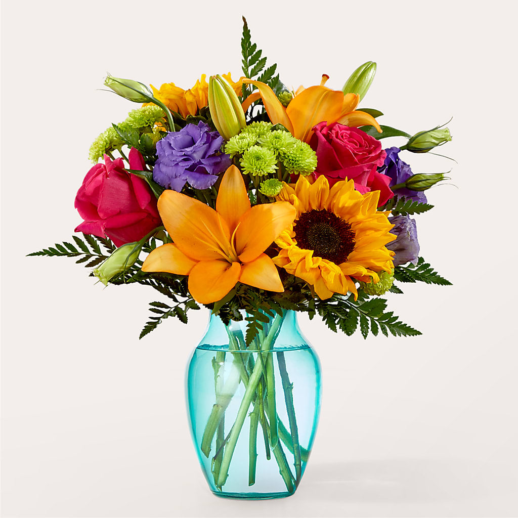 Double Rainbow Bouquet – Herbert E Berg Florist Inc, Worcester MA