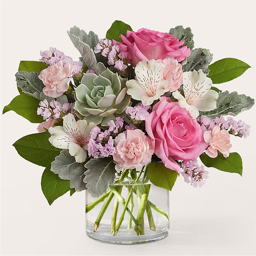 Dusty Rose Bouquet – Herbert E Berg Florist Inc, Worcester MA