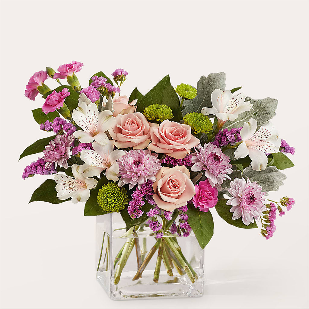 Pink Suede Bouquet – Herbert E Berg Florist Inc, Worcester MA