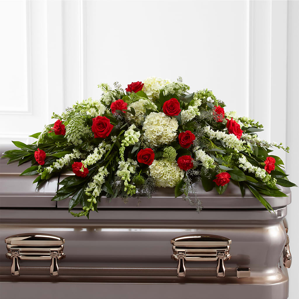 Sincerity Casket Spray – Herbert E Berg Florist Inc, Worcester MA
