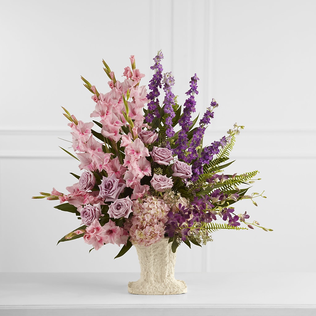 Flowing Garden Arrangement – Herbert E Berg Florist Inc, Worcester MA