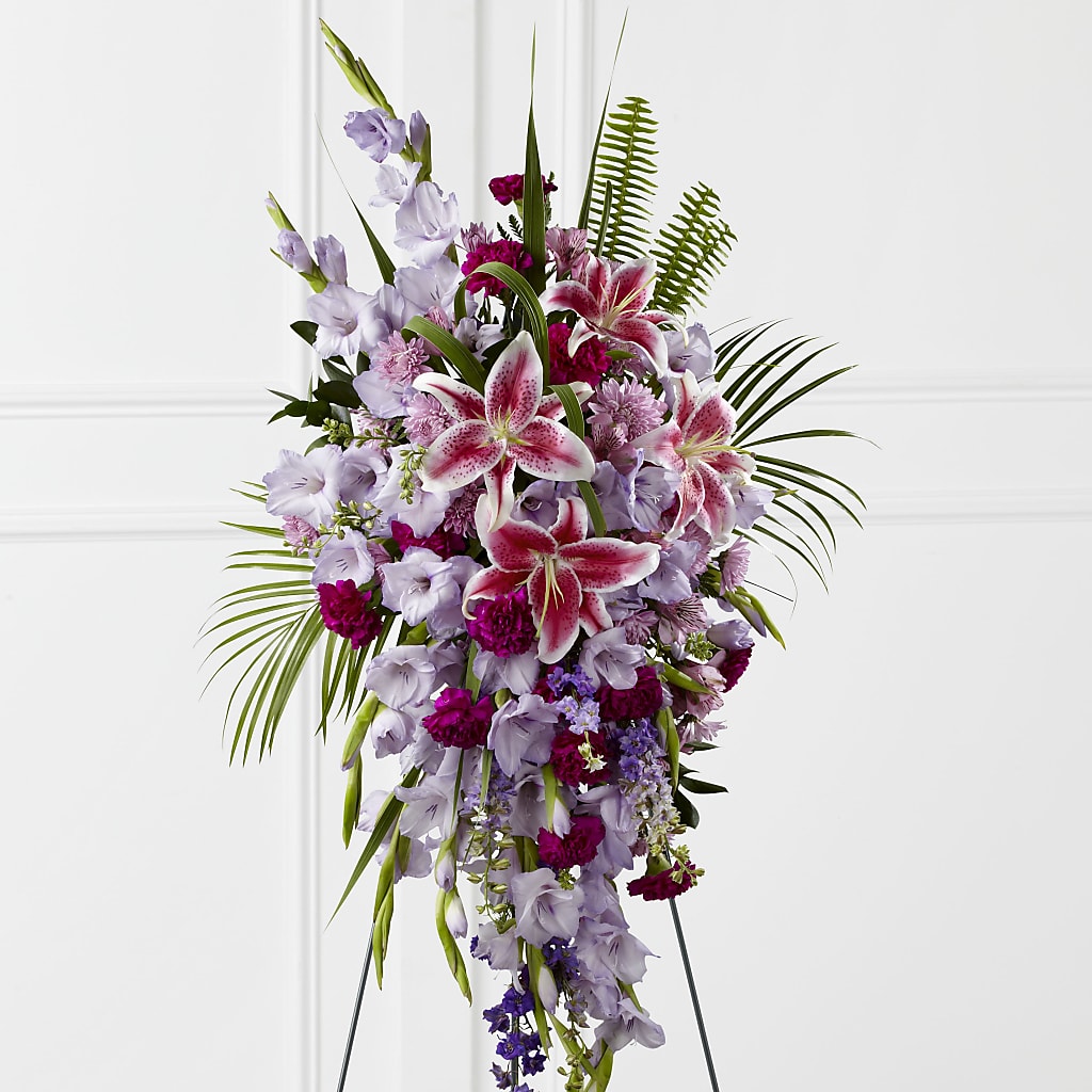 Tender Touch Standing Spray – Herbert E Berg Florist Inc, Worcester MA