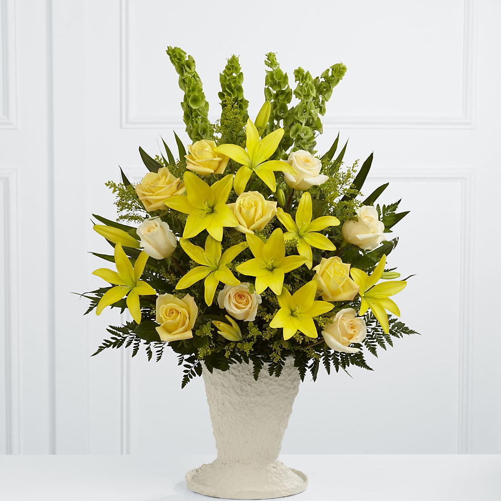Golden Memories Arrangement – Herbert E Berg Florist Inc, Worcester MA
