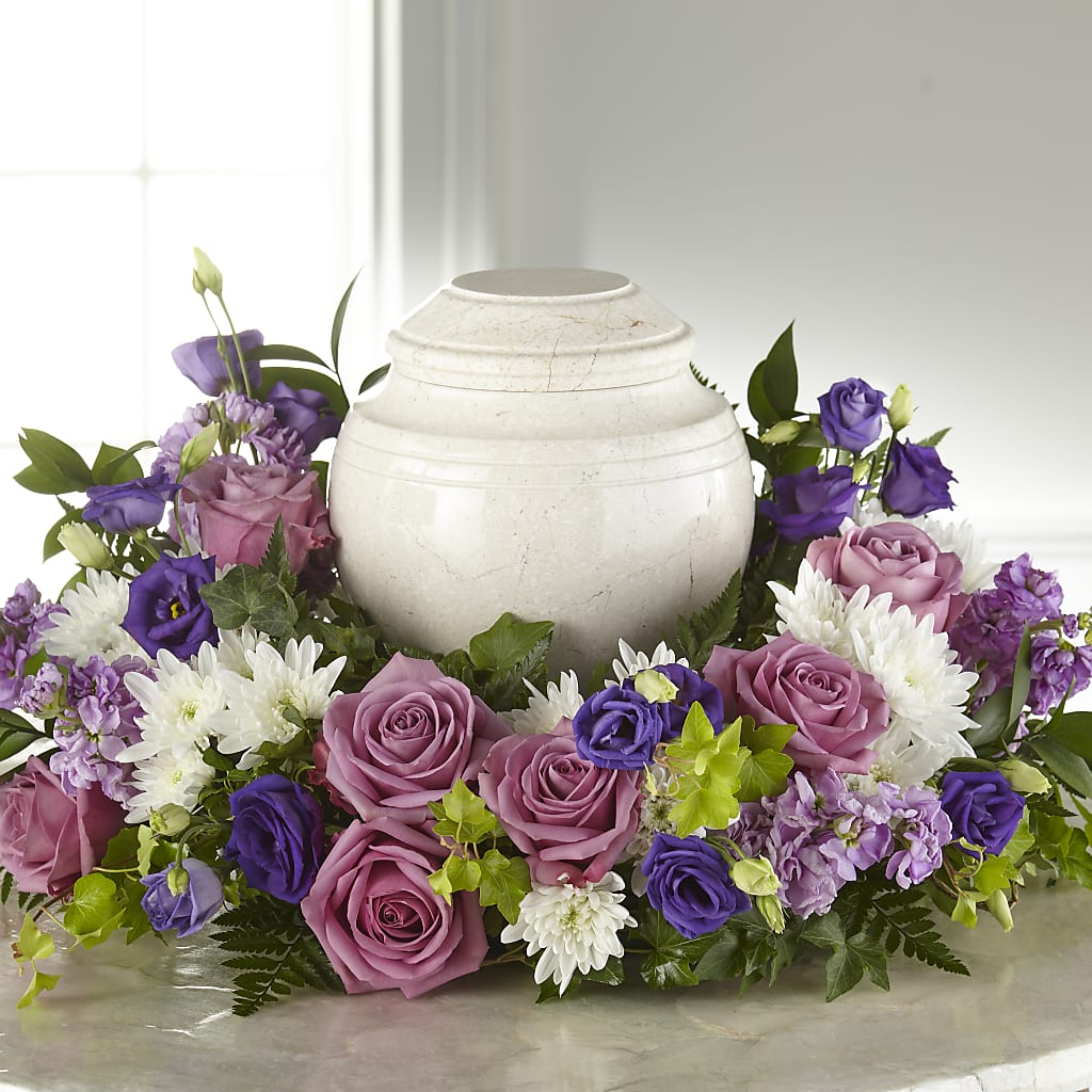Blooming Sympathy Cremation Adornment – Herbert E Berg Florist Inc, Worcester MA