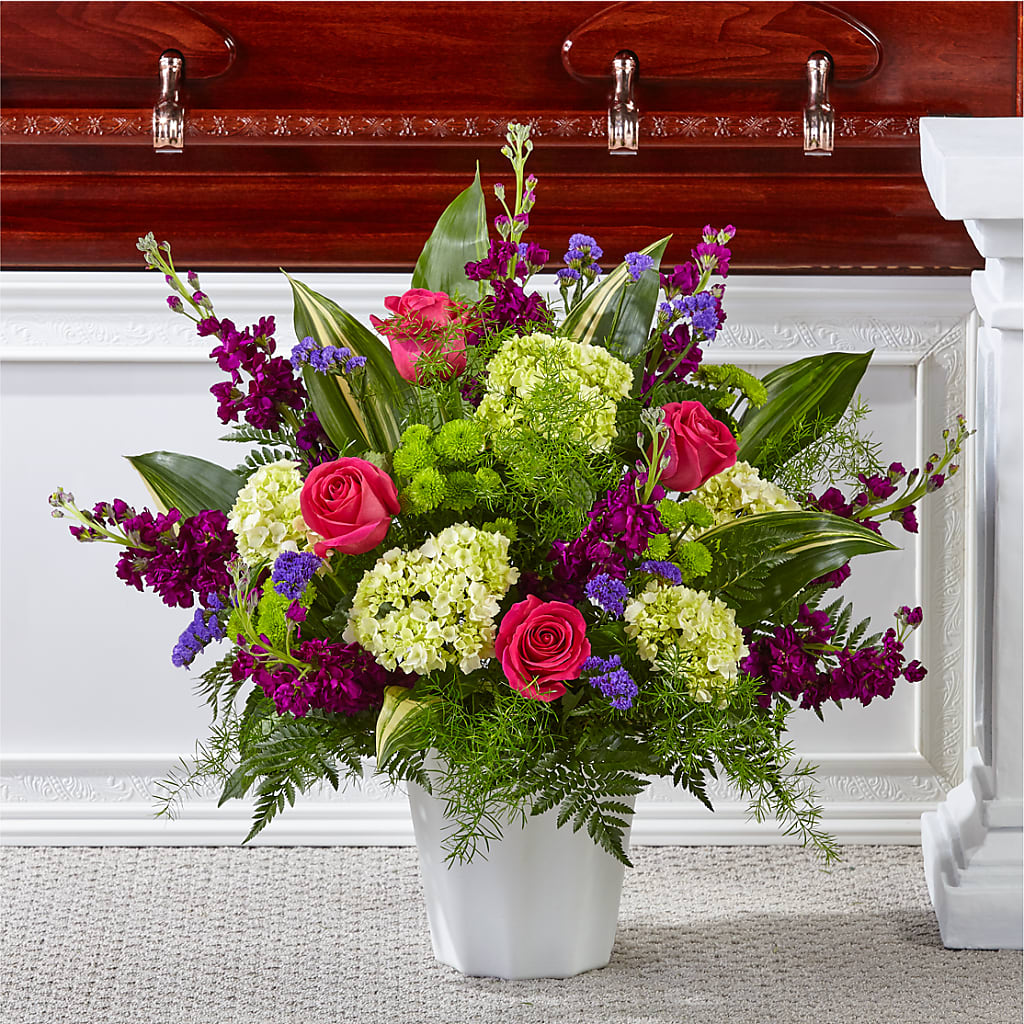 Beautiful Horizons Floor Basket – Herbert E Berg Florist Inc, Worcester MA