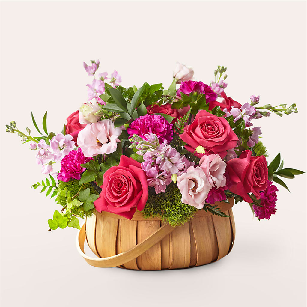 Radiance in Bloom Basket – Herbert E Berg Florist Inc, Worcester MA