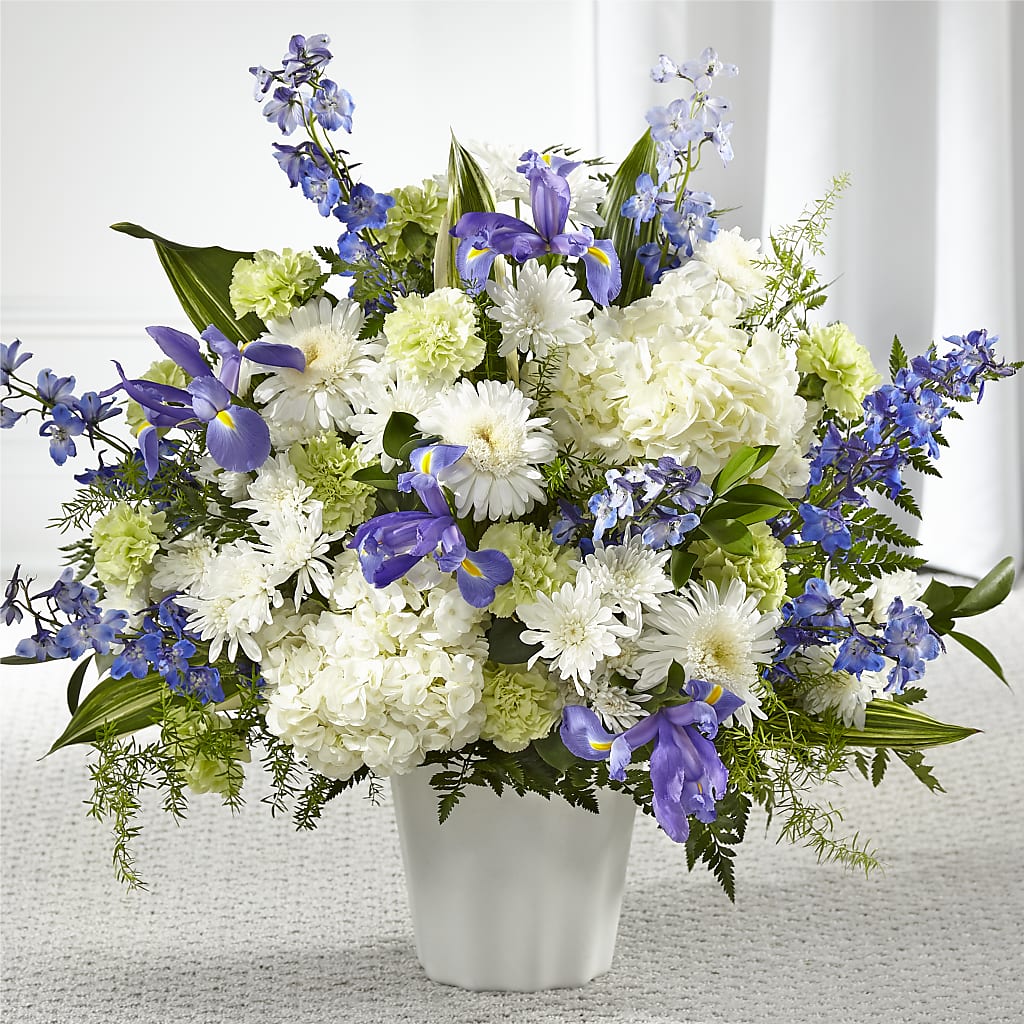 Soft Serenity Floor Basket – Herbert E Berg Florist Inc, Worcester MA