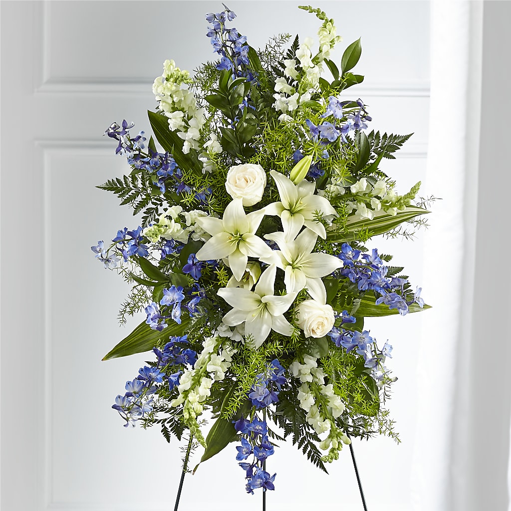 Faithful Friend Standing Spray – Herbert E Berg Florist Inc, Worcester MA