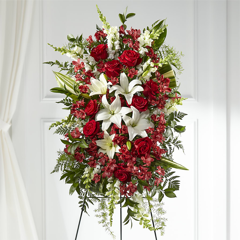 Everlasting Memory Standing Spray – Herbert E Berg Florist Inc, Worcester MA