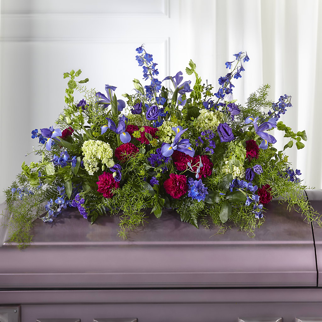 Always Treasured Casket Spray – Herbert E Berg Florist Inc, Worcester MA