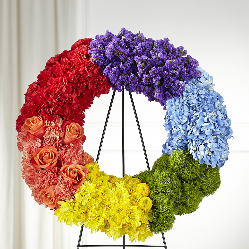 Circle of Love Wreath – Herbert E Berg Florist Inc, Worcester MA