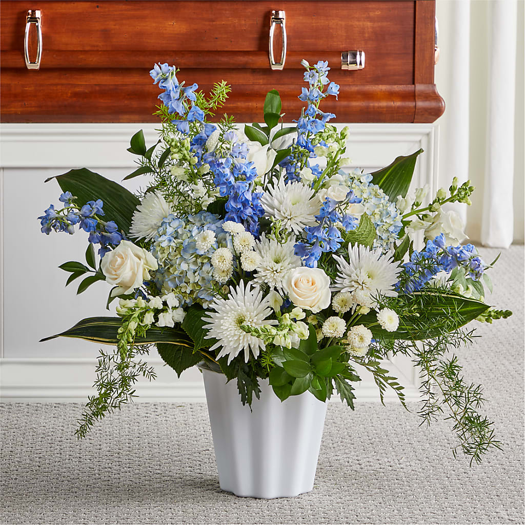 Everlasting Memories Floor Basket – Herbert E Berg Florist Inc, Worcester MA