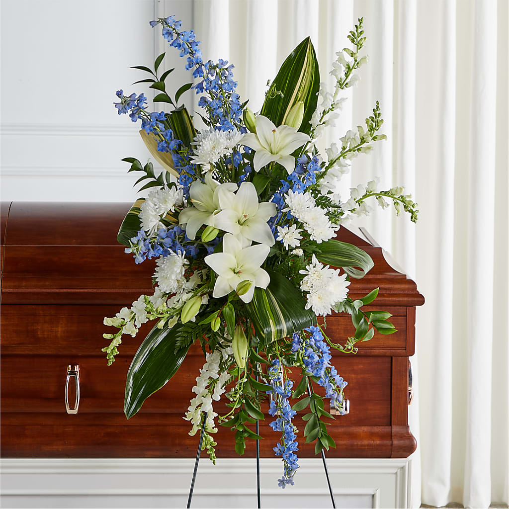 Eternal Impressions Standing Spray – Herbert E Berg Florist Inc, Worcester MA