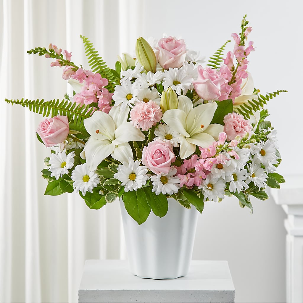 Soft Touch Tabletop Basket – Herbert E Berg Florist Inc, Worcester MA