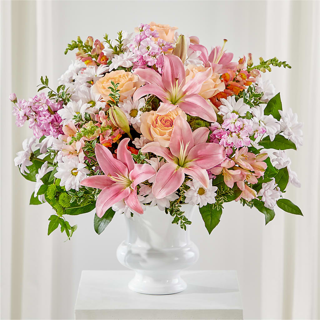 Heartfelt Gesture Urn Arrangement – Herbert E Berg Florist Inc, Worcester MA