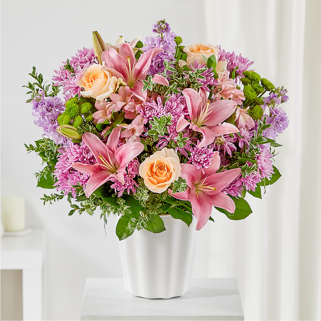 Supportive Embrace Tabletop Basket – Herbert E Berg Florist Inc, Worcester MA