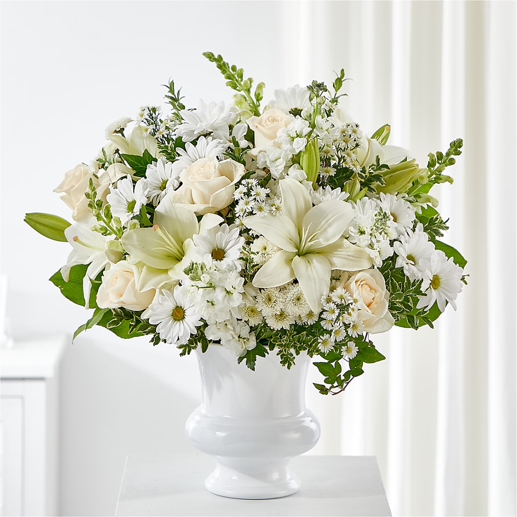 Uplifting Urn Arrangement – Herbert E Berg Florist Inc, Worcester MA