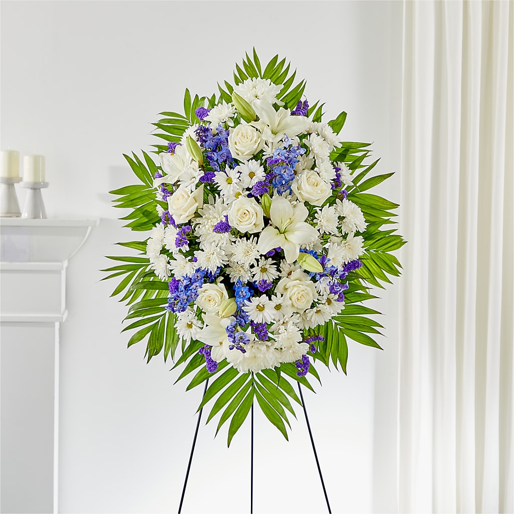 At Rest Standing Spray – Herbert E Berg Florist Inc, Worcester MA