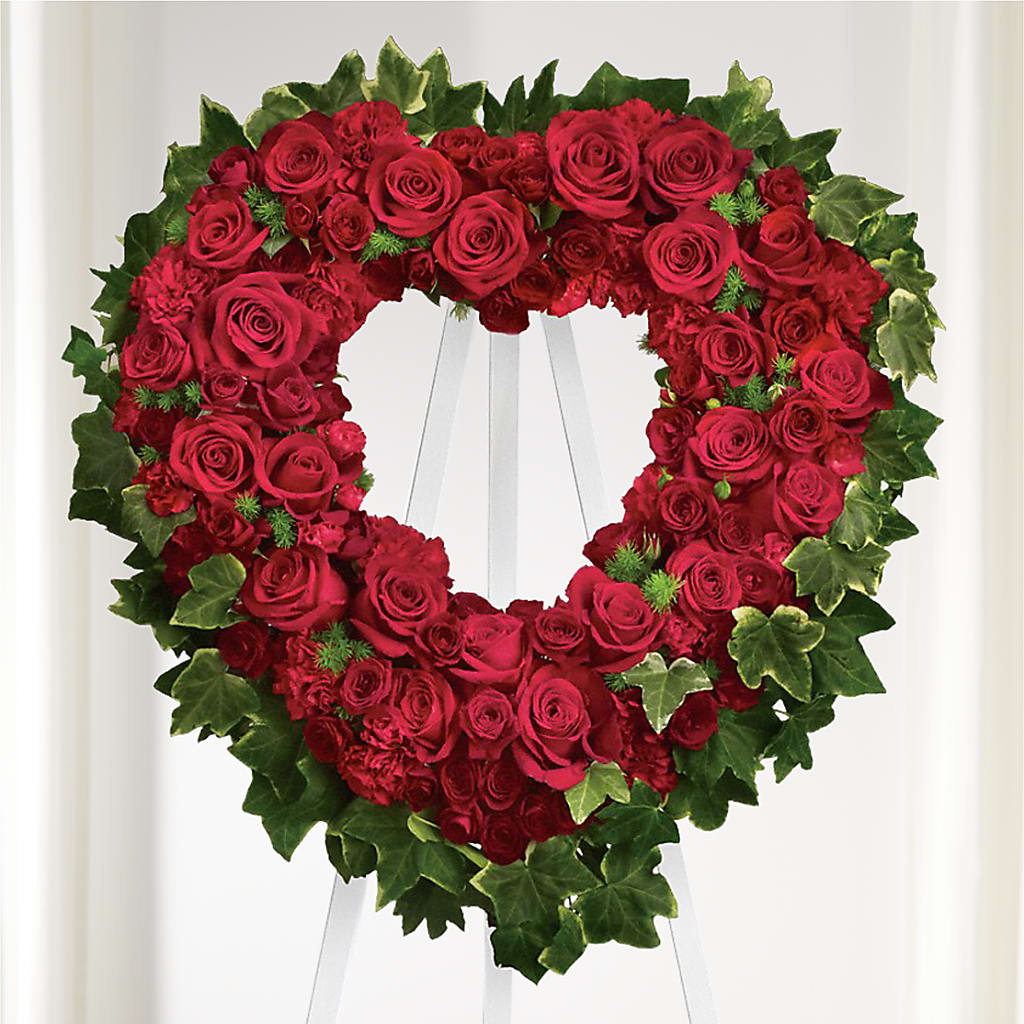 Wholehearted Standing Spray – Herbert E Berg Florist Inc, Worcester MA