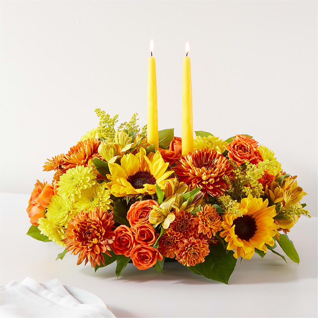 Autumn Harmony Centerpiece – Herbert E Berg Florist Inc, Worcester MA