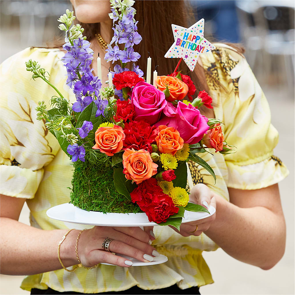 Best Year Yet Floral Cake – Herbert E Berg Florist Inc, Worcester MA