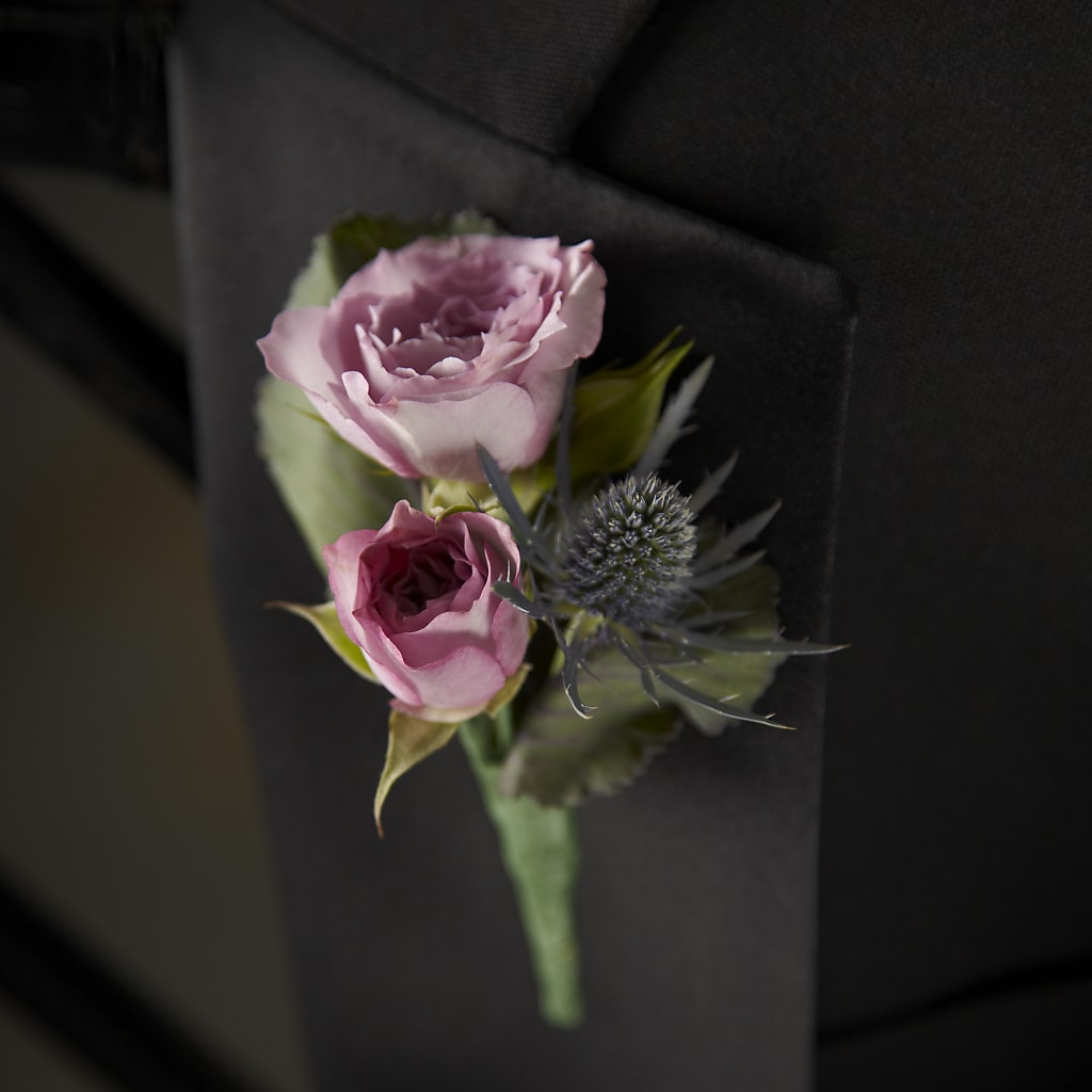Veronica Boutonniere – Herbert E Berg Florist Inc, Worcester MA