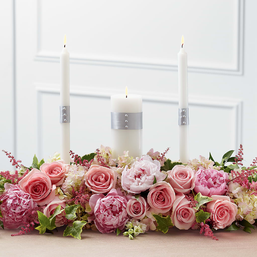 Worldwide Romance Unity Candle Arrangement – Herbert E Berg Florist Inc, Worcester MA