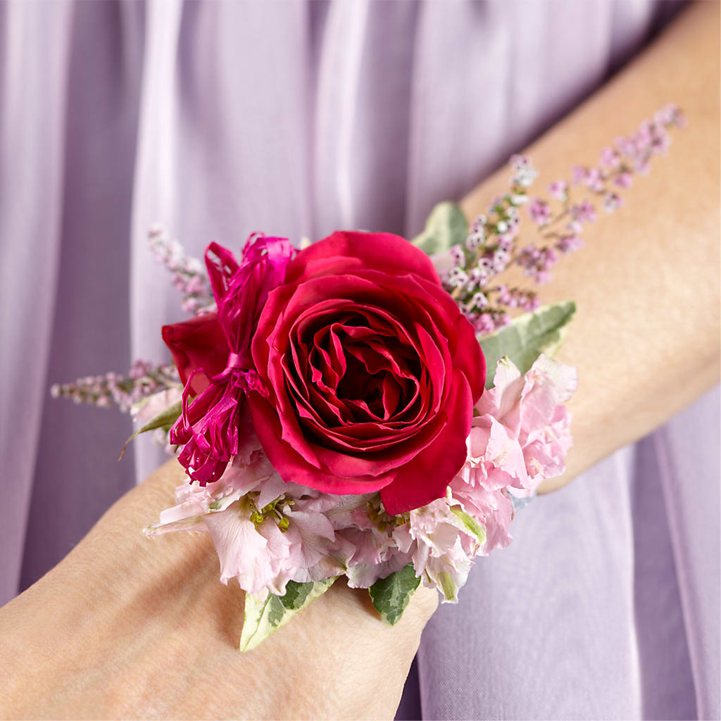 Rose Charm Corsage – Herbert E Berg Florist Inc, Worcester MA
