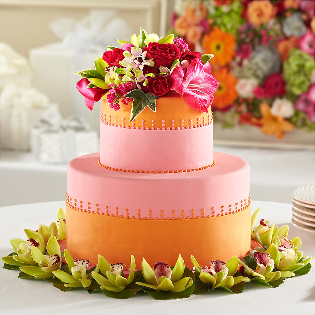Sweet Citrus Cake Decor – Herbert E Berg Florist Inc, Worcester MA