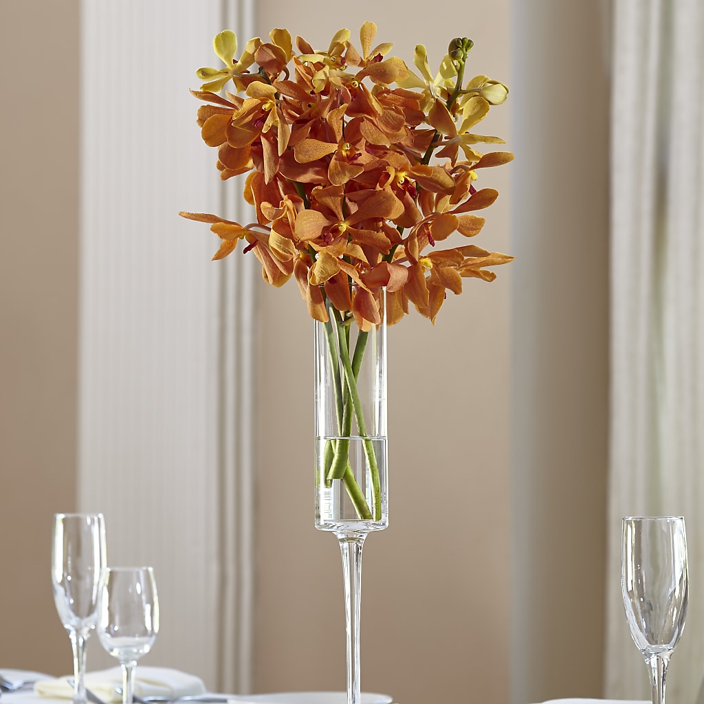 Orange Mokara Bouquet – Herbert E Berg Florist Inc, Worcester MA