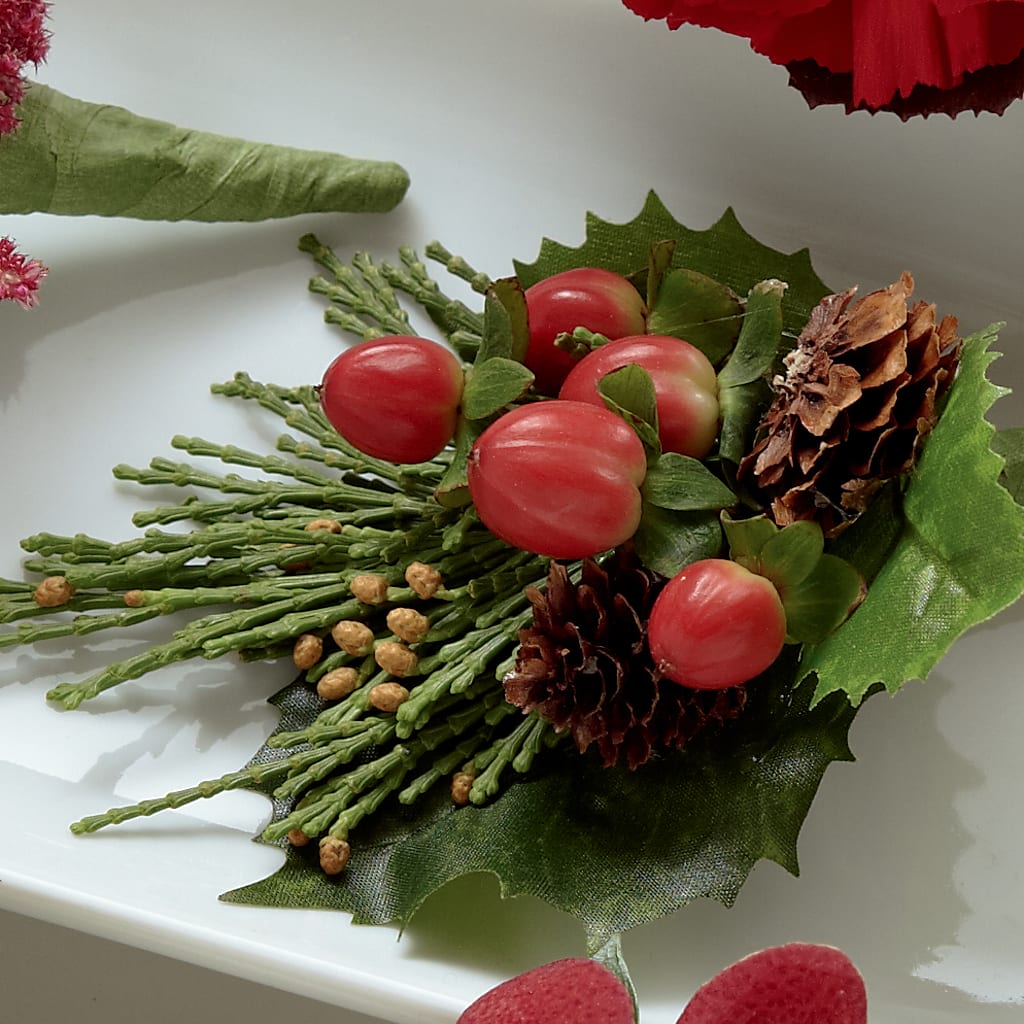 Red Berry Boutonniere – Herbert E Berg Florist Inc, Worcester MA