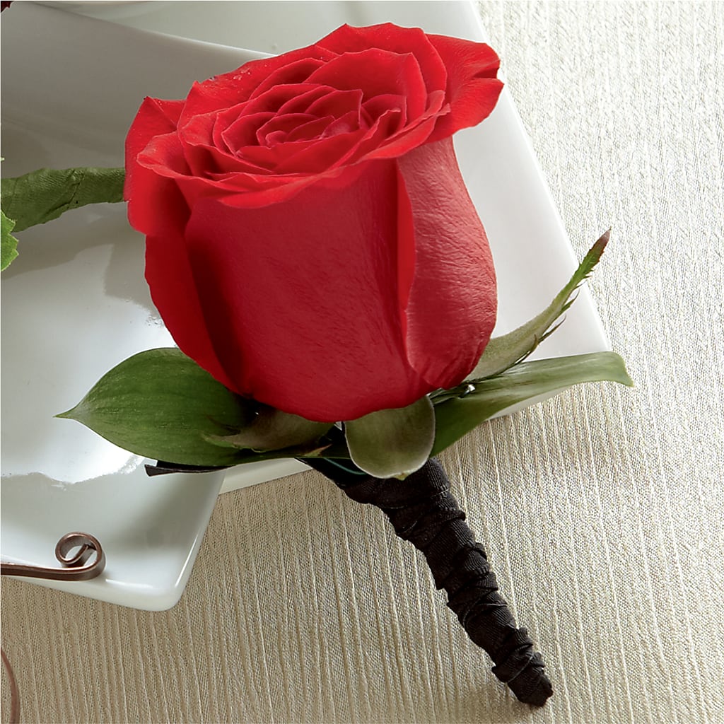 Red Rose Boutonniere – Herbert E Berg Florist Inc, Worcester MA