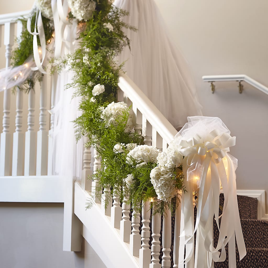 Champagne Dreams Garland – Herbert E Berg Florist Inc, Worcester MA