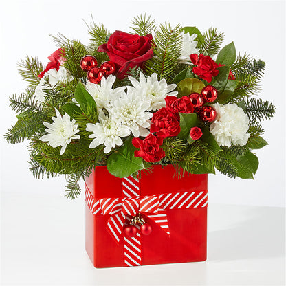 Presents Under the Tree Bouquet –  Herbert E Berg Florist Inc, Worcester MA
