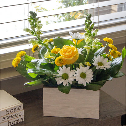 Sun Salutation Box Bouquet –  Herbert E Berg Florist Inc, Worcester MA