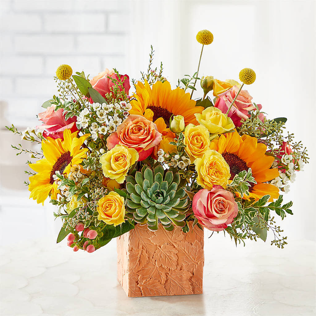 Sunflower Season Bouquet –  Herbert E Berg Florist Inc, Worcester MA