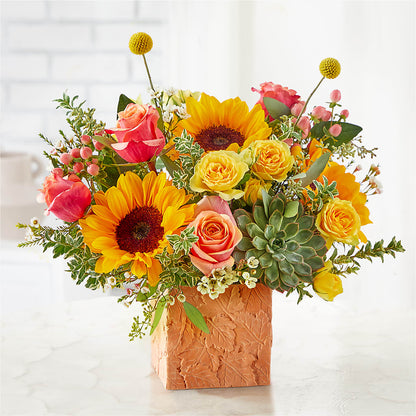 Sunflower Season Bouquet –  Herbert E Berg Florist Inc, Worcester MA