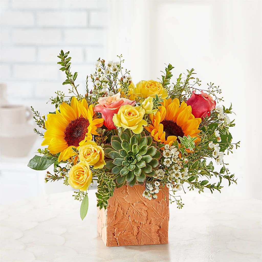 Sunflower Season Bouquet –  Herbert E Berg Florist Inc, Worcester MA