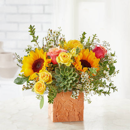 Sunflower Season Bouquet –  Herbert E Berg Florist Inc, Worcester MA