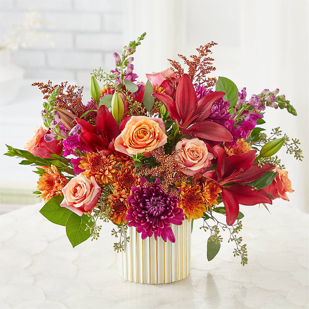 Burgundy Landscape Bouquet –  Herbert E Berg Florist Inc, Worcester MA