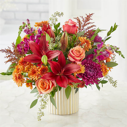 Burgundy Landscape Bouquet –  Herbert E Berg Florist Inc, Worcester MA