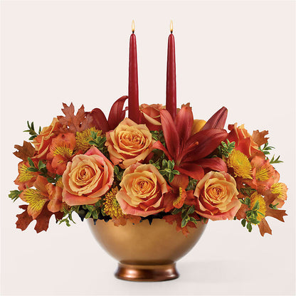 Harvest Table Centerpiece –  Herbert E Berg Florist Inc, Worcester MA