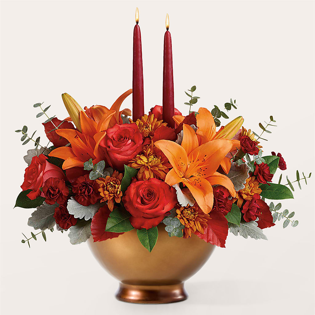 Fruits of Fall Centerpiece –  Herbert E Berg Florist Inc, Worcester MA
