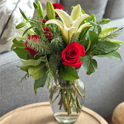 Sparkling Snowflakes Bouquet –  Herbert E Berg Florist Inc, Worcester MA