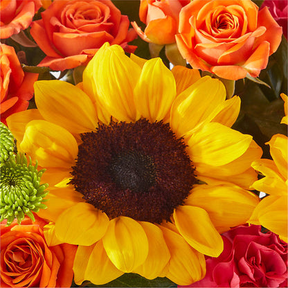 Sun-drenched Blooms Box Bouquet –  Herbert E Berg Florist Inc, Worcester MA